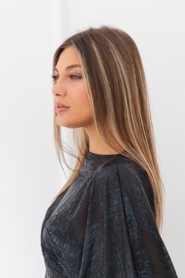 PONCHO TUL METALIZADO