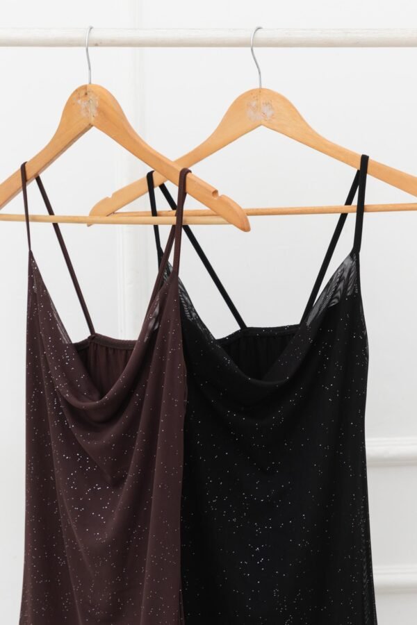 VESTIDO MERCEDES TUL BRILLOS