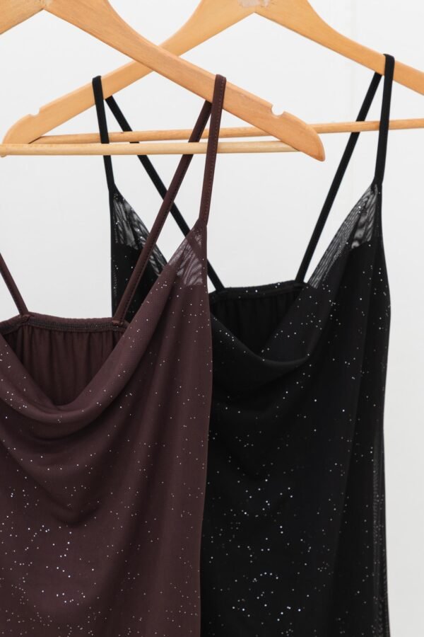 VESTIDO MERCEDES TUL BRILLOS