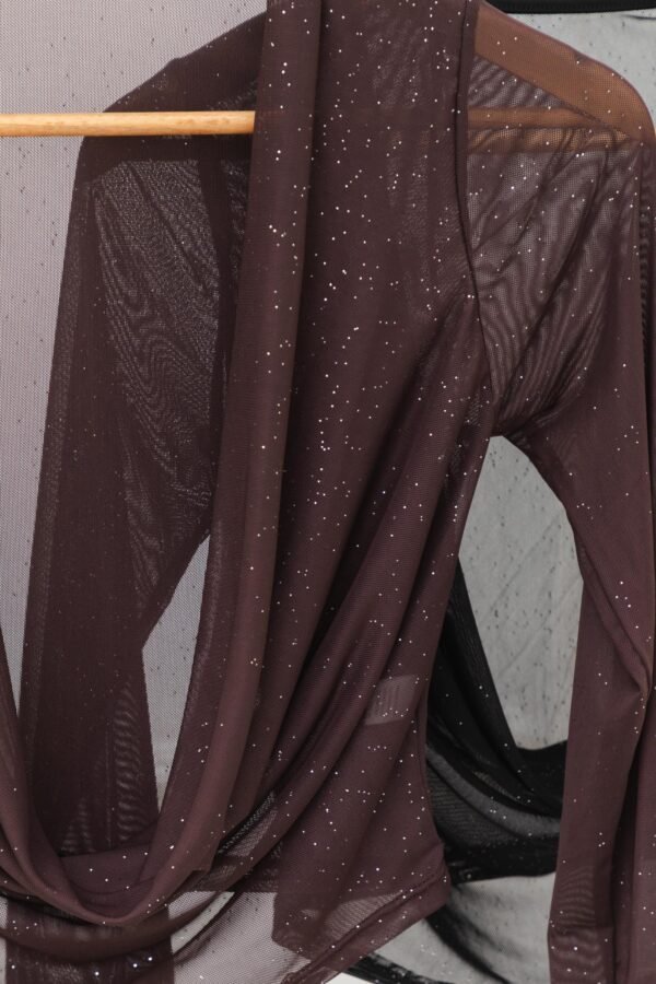 MANGA LARGA MARCELA BUCHE TUL BRILLOS