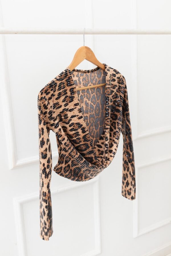 MANGA LARGA MARCELA BUCHE ANIMAL LENTEJUELAS