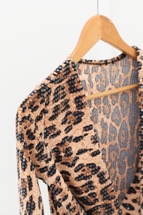 MANGA LARGA MARCELA BUCHE ANIMAL LENTEJUELAS