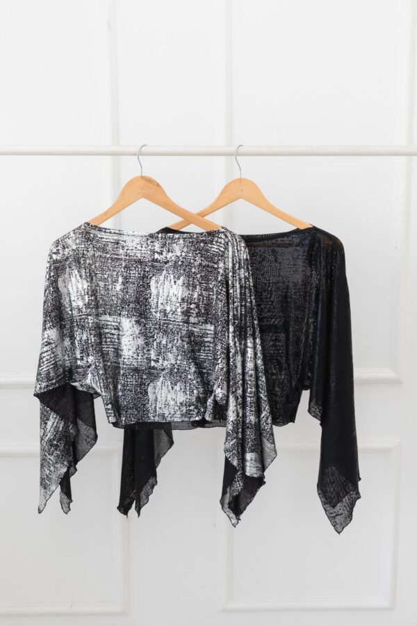 PONCHO TUL METALIZADO