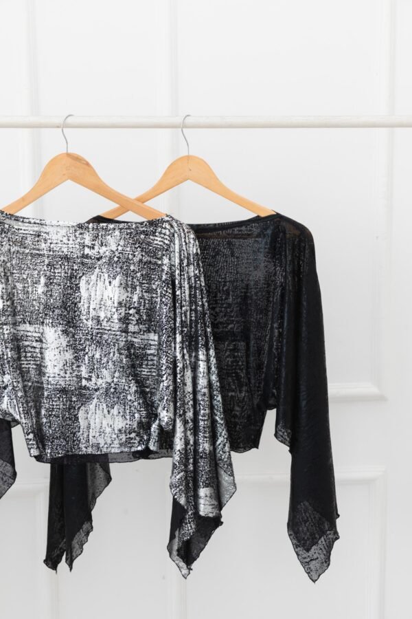 PONCHO TUL METALIZADO