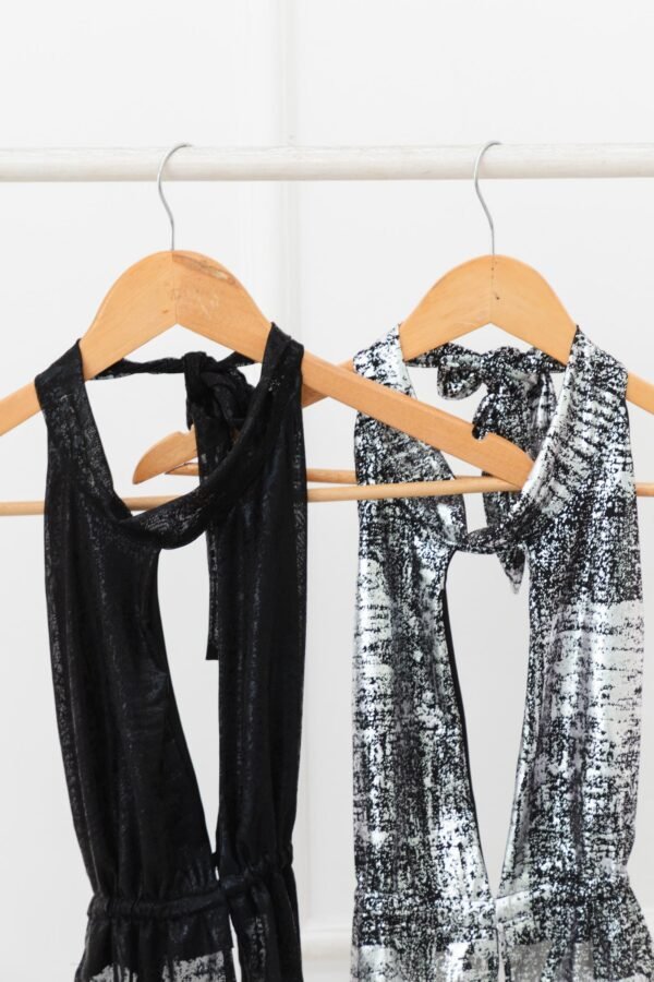 TOP FANI TUL METALIZADO