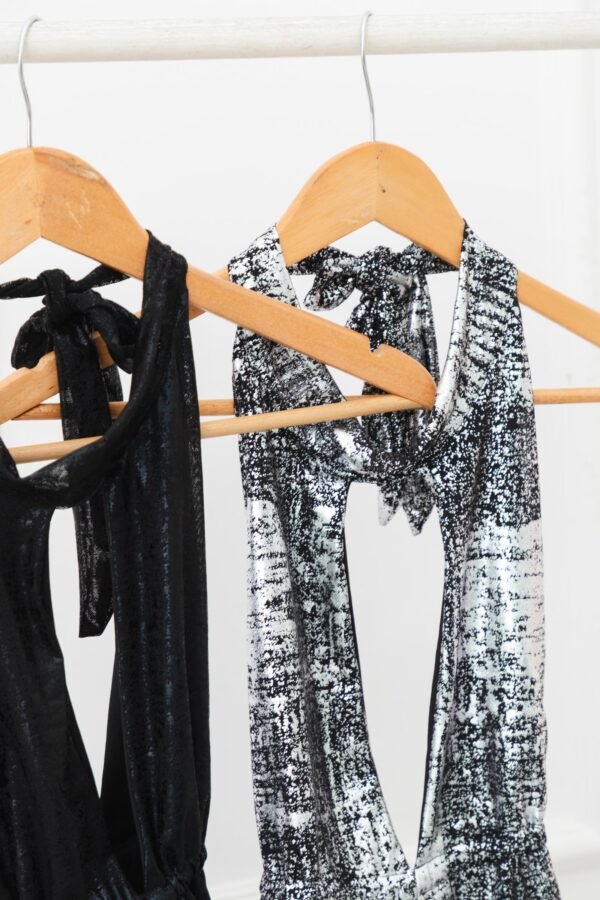 TOP FANI TUL METALIZADO