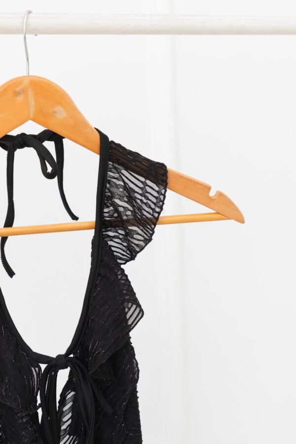 TOP MIA TUL ROSA BRILLOS