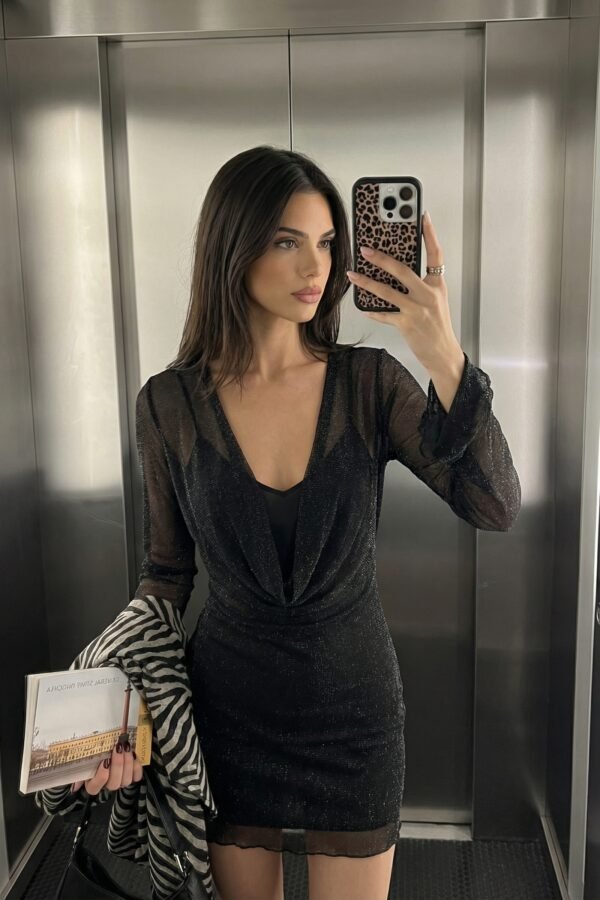 VESTIDO ELECTRA BUCHE TUL BRILLOS