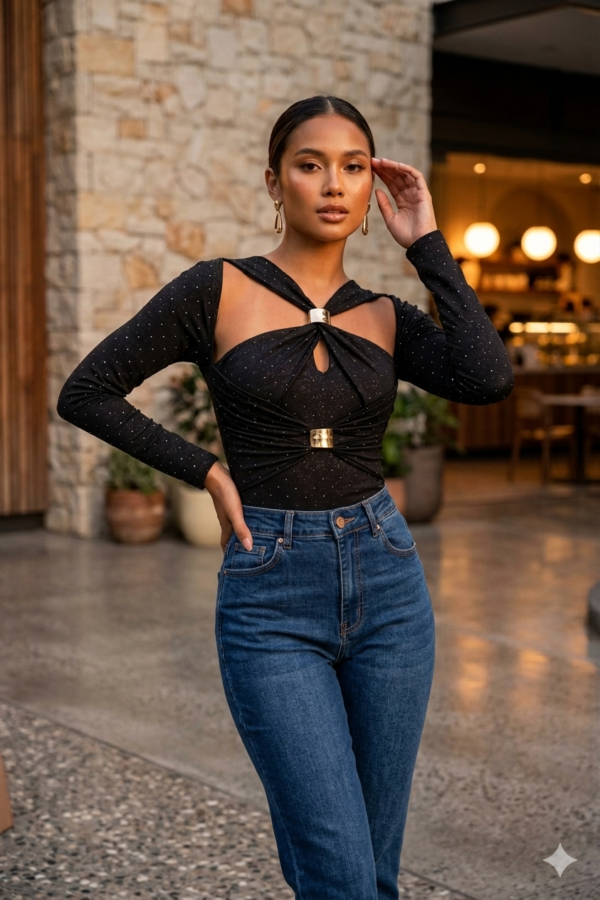 BODY ESPERANZA LYCRA GLITTER