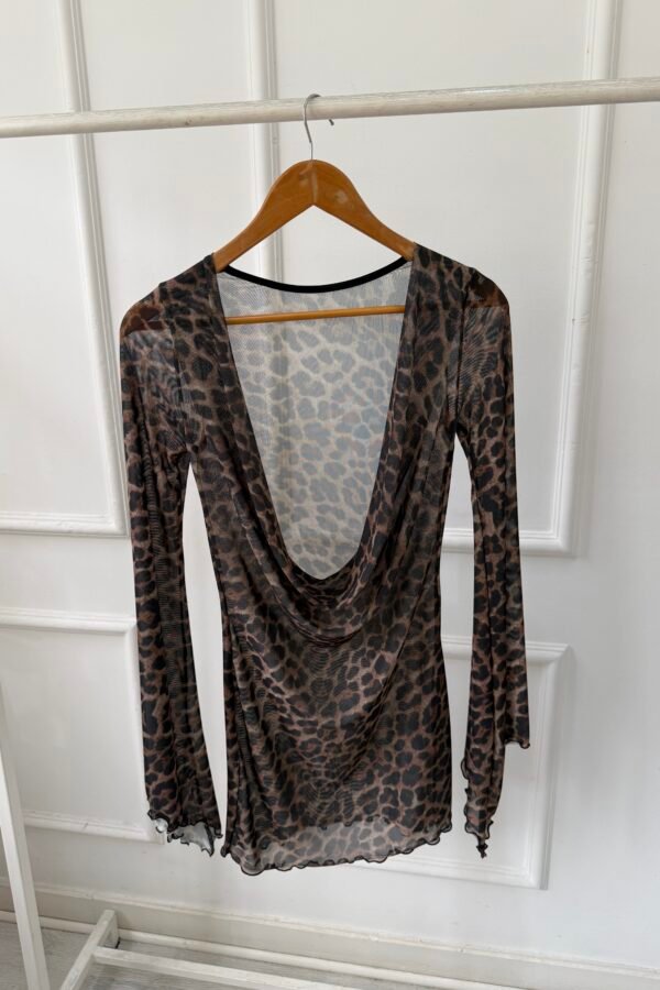 VESTIDO ELECTRA BUCHE TUL ANIMAL PRINT