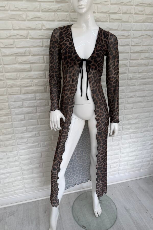 SACO LARGO EUGENIA TUL ANIMAL PRINT