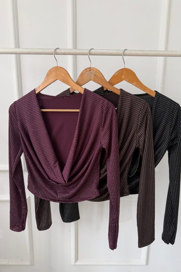 MANGA LARGA BUCHE LYCRA BRILLOS