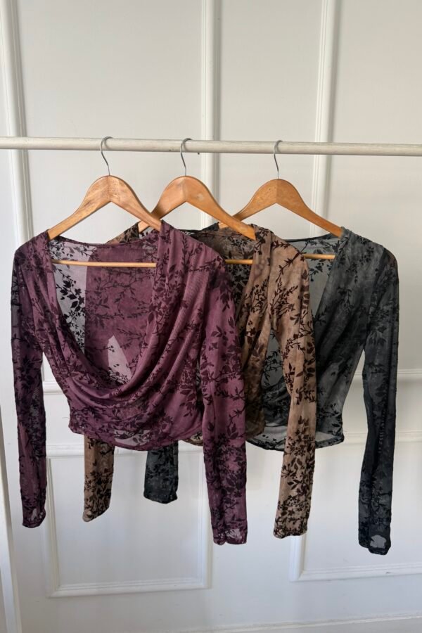 MANGA LARGA BUCHE TUL FLOR BATIK