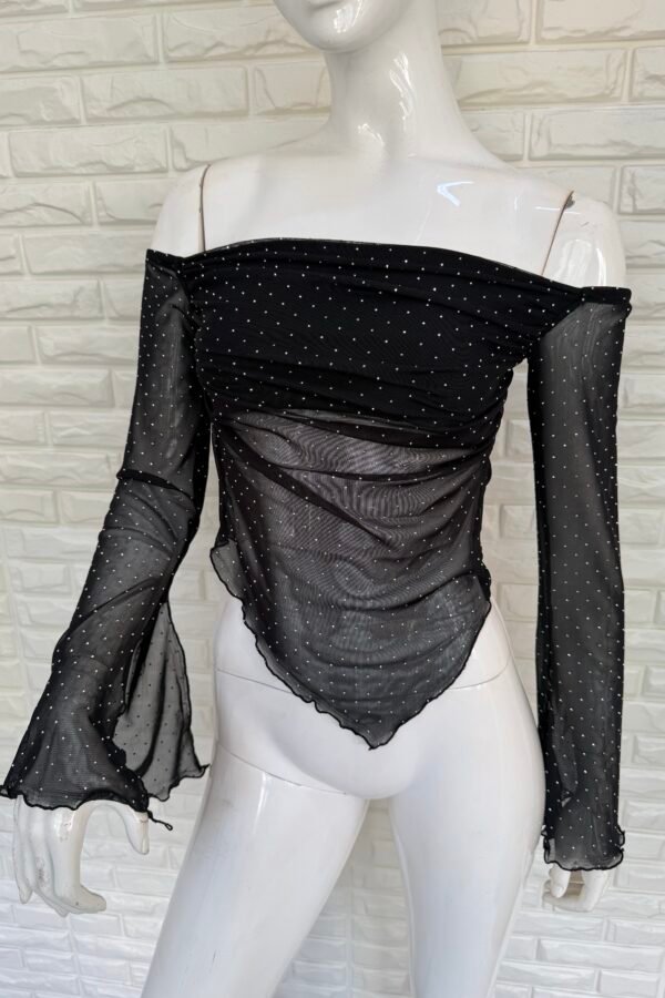 MANGA LARGA MICHELLE TUL STRASS