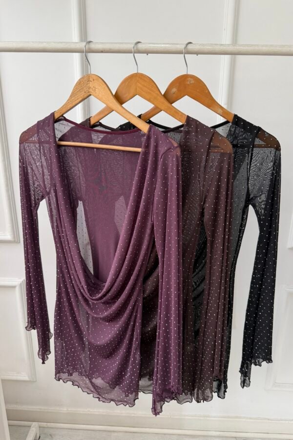 VESTIDO ELECTRA BUCHE TUL STRASS