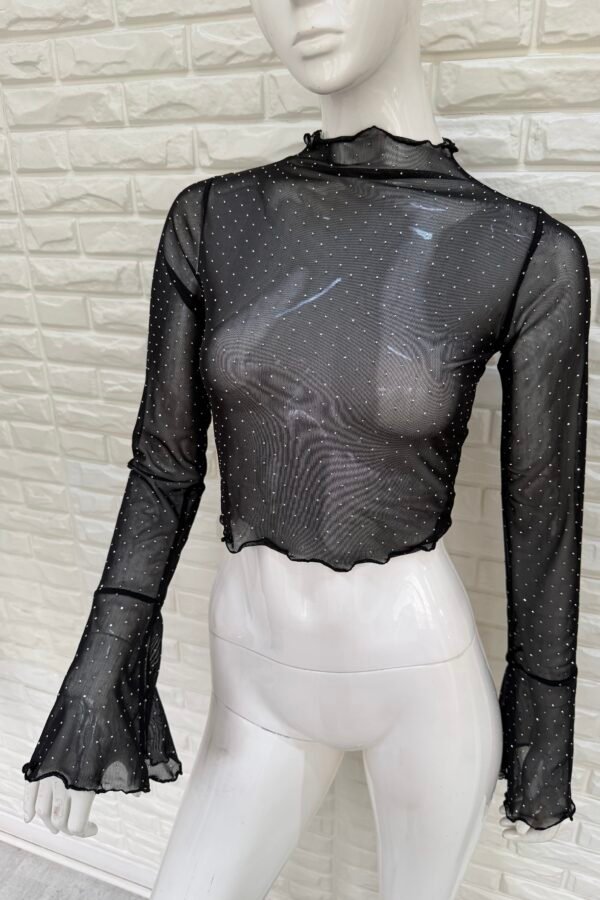 POLERA JULIETA TUL STRASS