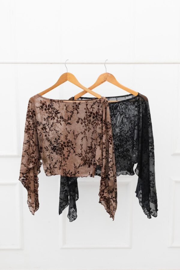 PONCHO TUL FLOR BATIK