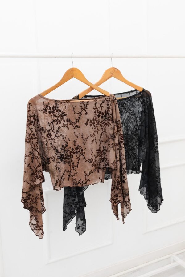 PONCHO TUL FLOR BATIK