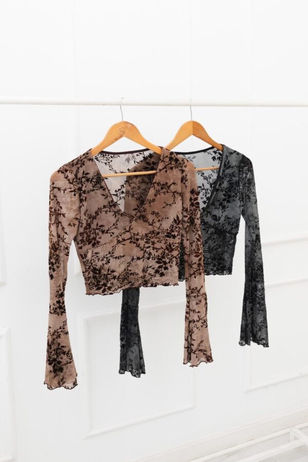 MANGA LARGA SELMA TUL FLOR BATIK