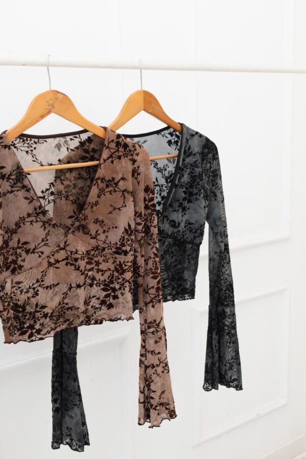 MANGA LARGA SELMA TUL FLOR BATIK