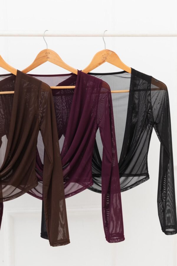 MANGA LARGA BUCHE TUL LISO