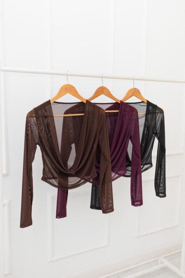 MANGA LARGA BUCHE TUL LISO