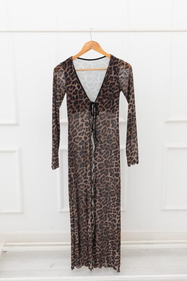 SACO LARGO EUGENIA TUL ANIMAL PRINT
