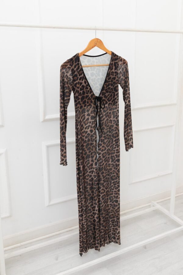 SACO LARGO EUGENIA TUL ANIMAL PRINT