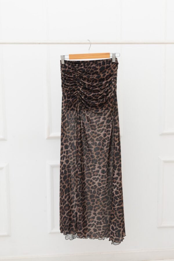 POLLERA FLORENCIA TUL ANIMAL PRINT