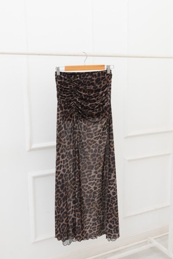 POLLERA FLORENCIA TUL ANIMAL PRINT