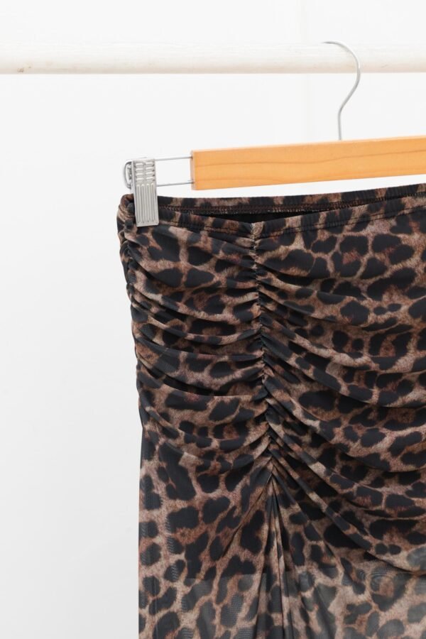 POLLERA FLORENCIA TUL ANIMAL PRINT