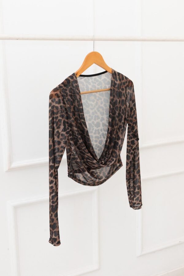 MANGA LARGA BUCHE TUL ANIMAL PRINT