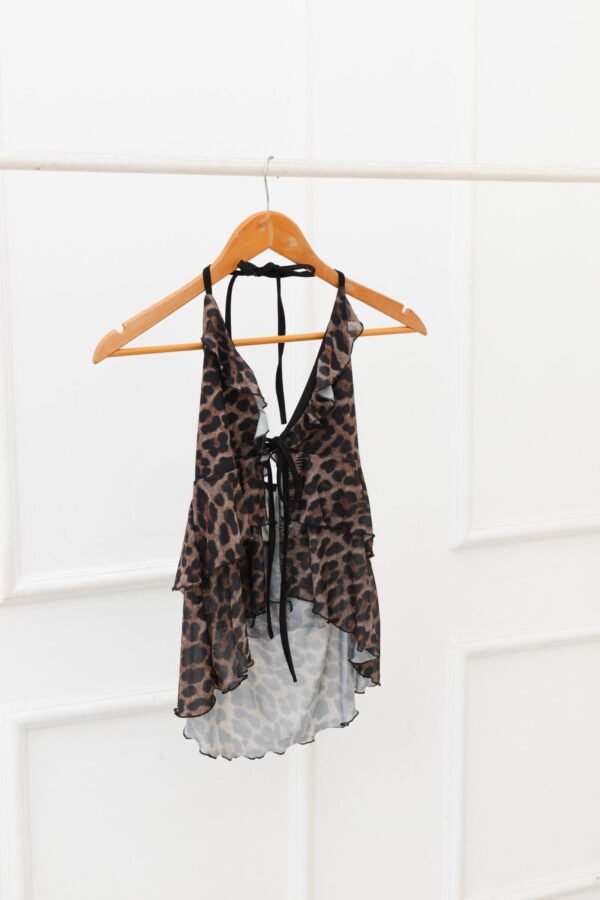 TOP SOFIA TUL ANIMAL PRINT