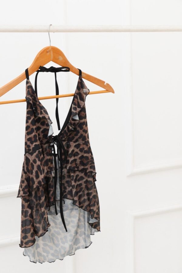 TOP SOFIA TUL ANIMAL PRINT