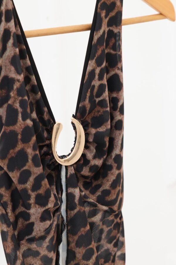 TOP MAITE TUL ANIMAL PRINT