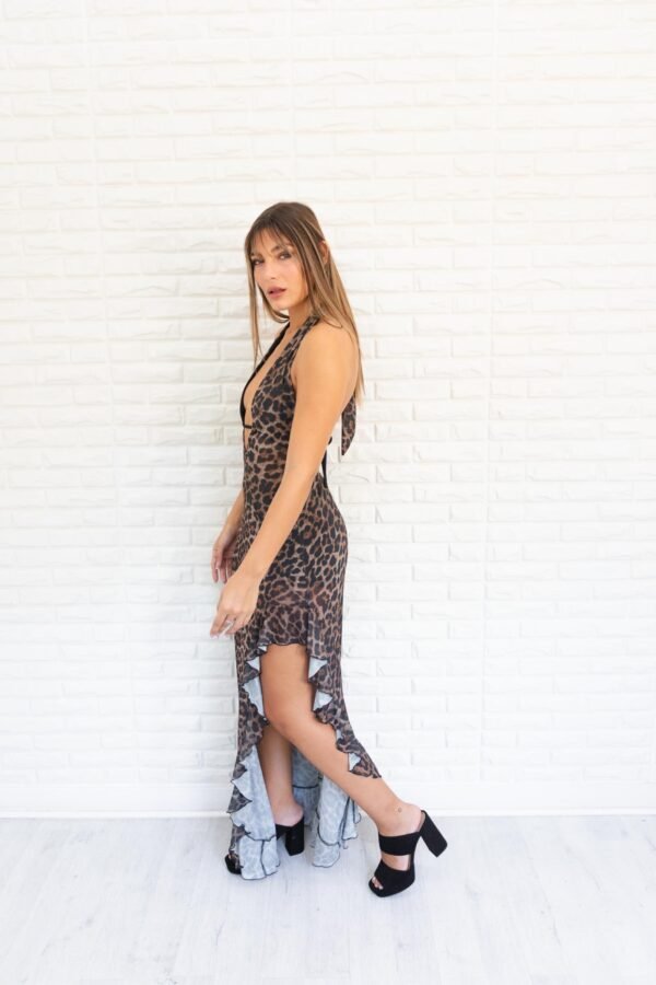 VESTIDO LALI TUL ANIMAL PRINT