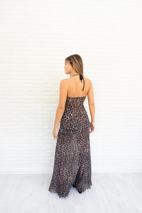 TOP SOFIA TUL ANIMAL PRINT