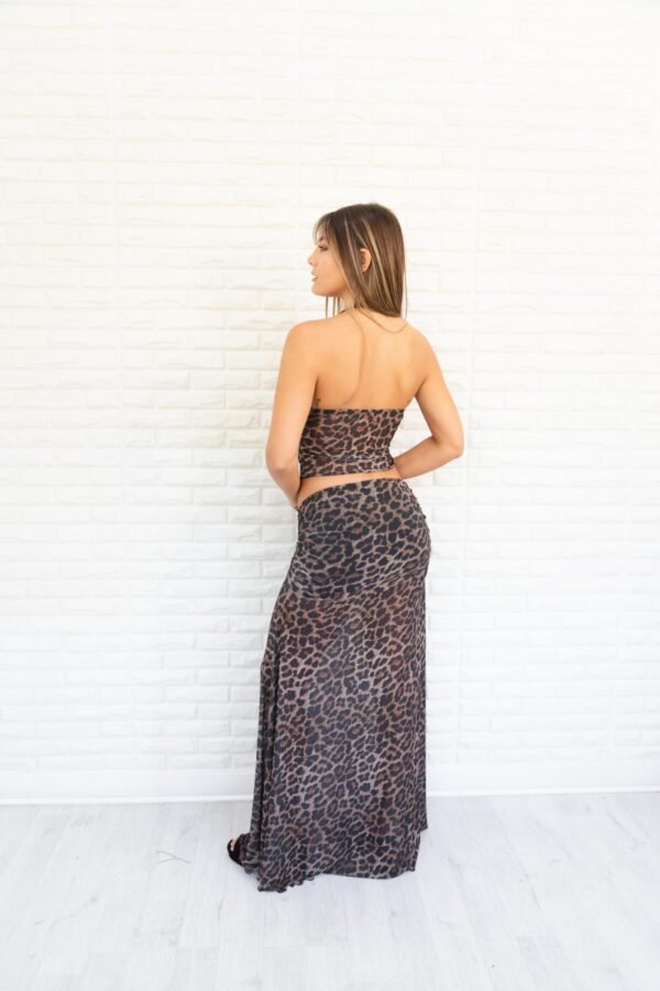 TOP MAITE TUL ANIMAL PRINT