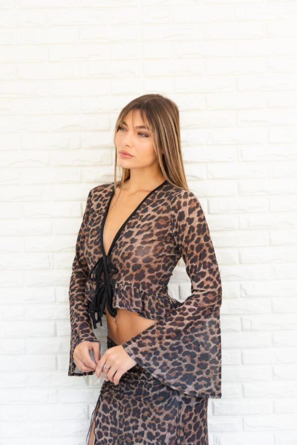 SAQUITO VIVIANA TUL ANIMAL PRINT
