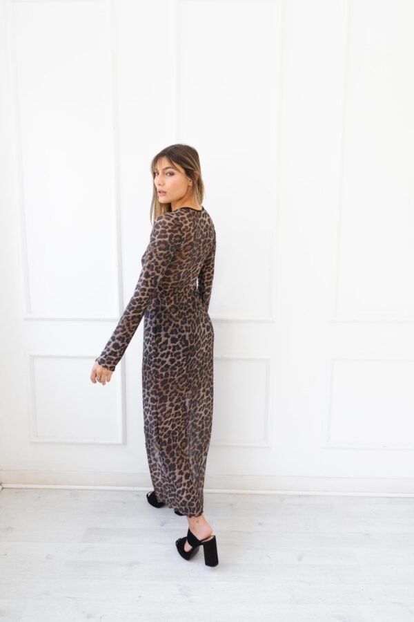 SACO LARGO EUGENIA TUL ANIMAL PRINT