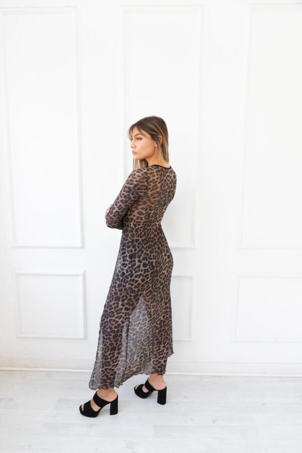 SACO LARGO EUGENIA TUL ANIMAL PRINT