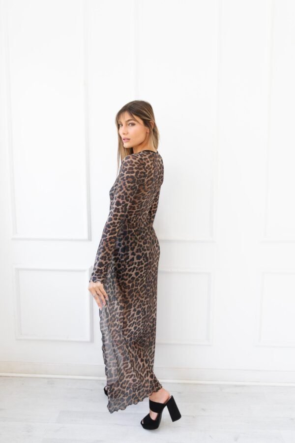 SACO LARGO EUGENIA TUL ANIMAL PRINT