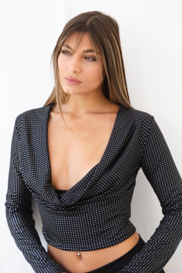 MANGA LARGA BUCHE LYCRA BRILLOS