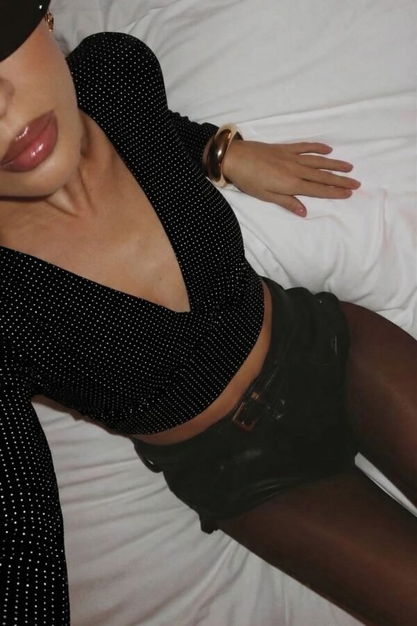 MANGA LARGA BUCHE LYCRA BRILLOS