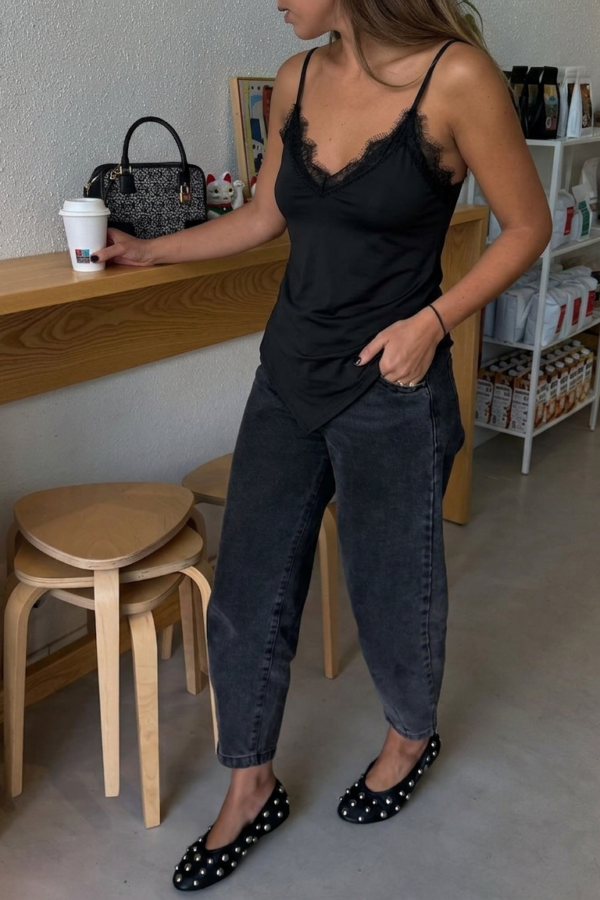 TOP MIRIAM PUNTILLA LYCRA