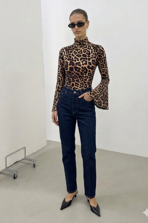 BODY CANDY LYCRA ANIMAL PRINT