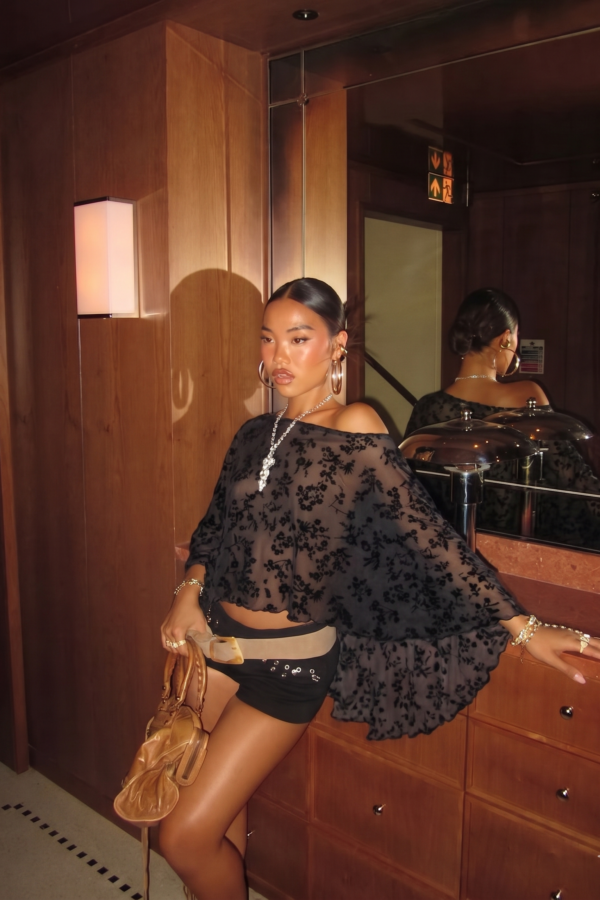 PONCHO BARBARA TUL MARGARITA VELVET