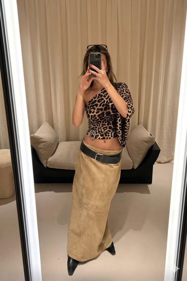 MANGA LARGA VERONICA LYCRA ANIMAL PRINT