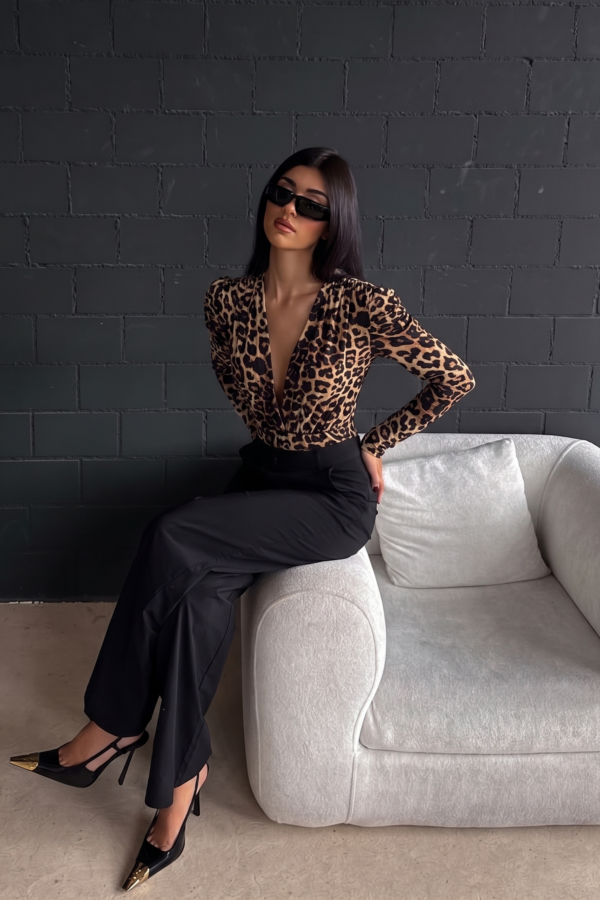 BODY FIONA LYCRA ANIMAL PRINT