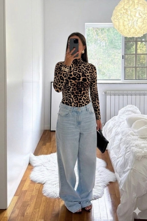 BODY TATIANA LYCRA ANIMAL PRINT